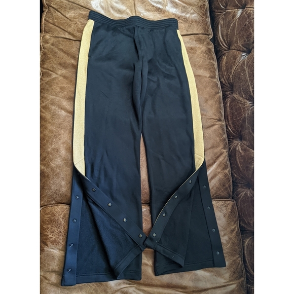 ALL ACCESS Tune Up Metallic Striped Stretch Jersey Track Pants-size large. GUC - Picture 13 of 14